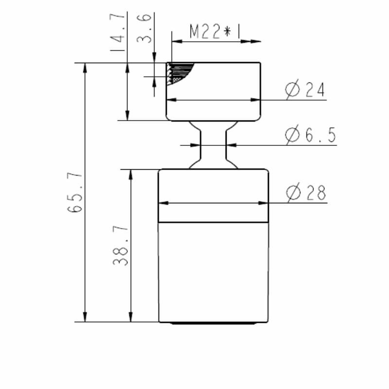 Patented swivel spray kitchen faucet aerator replacement 