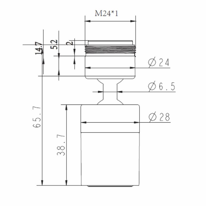 Patented swivel spray kitchen faucet aerator replacement 