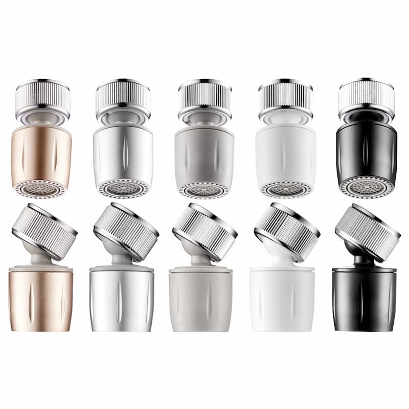 Dual mode 720 degree swivel sink faucet aerator