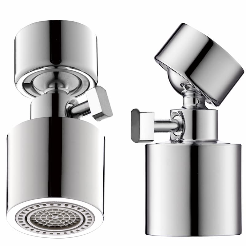 Flow rate adjustable dual mode faucet aerator