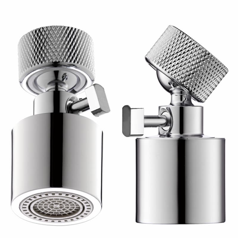 Flow rate adjustable dual mode faucet aerator