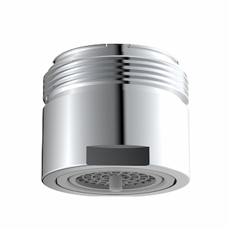 Dual jet faucet aerator with brand new reversing anti-limescale functions