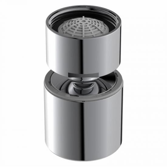 Kitchen faucet aerator with dual functions