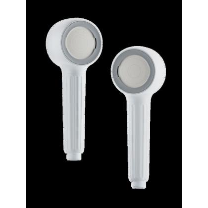 Hand-held shower with pressurizing water spray