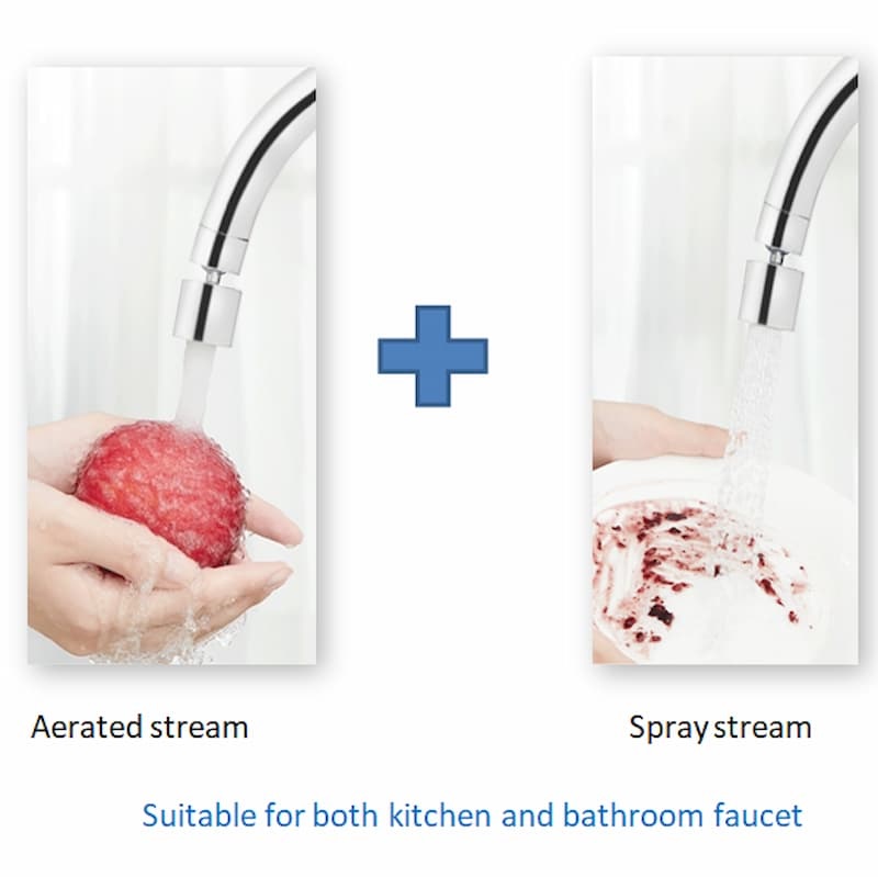 What is dual spray faucet